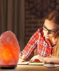 Himalayan Glow 1004 Crystal Himalayan Salt Lamp, Night Light Hand Crafted for Home Decor, 7-9 Inch, Orange/Amber Natural Salt Lamp (Pack of 1) 25 71Pd4oLOWVL