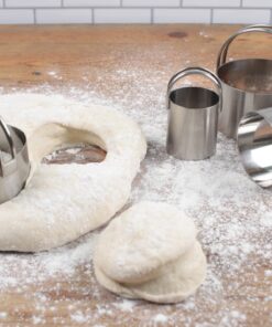 RSVP International Endurance Round Biscuit Cutters - Stainless Steel, Set of 4 | Nest for Easy Storage | For Cutting Thick or Thin Dough | Professional | High Handle Arch 22 71Pd4t6klyS