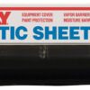 Husky CF0608B 8' X 100' 6 ML Tyco Polyethylene Black Plastic Sheeting