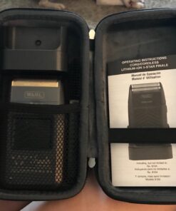 Hermitshell Hard Travel Case for Wahl Professional 8061-100 8164 5-Star Series Rechargeable Shaver Shaper (Black) 15 71Pen aL CL