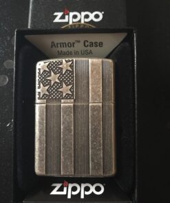Zippo American Flag Lighters High Polish Chrome Space Design 62 71Pf4 L4RBL