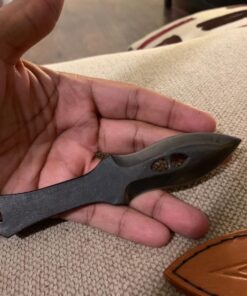 Toferner Hand Forged Knife- Brown - Marksmanship- Sports- Hand Made Genuine Leather Case- Hardened Blade - Vintage-Great Gift Idea You can wear this knife on yo 20 71Pf9Fcn7kL