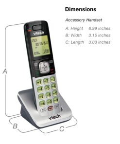 VTech CS6719-2 2-Handset Expandable Cordless Phone with Caller ID/Call Waiting, Handset Intercom & Backlit Display/Keypad, Silver 2 Handsets 29 71PfDyrbL