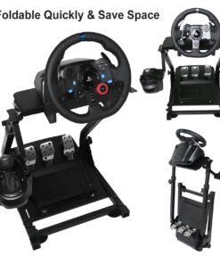 Slendor Racing Steering Wheel Stand for Logitech G920, G25, G27, G29 Wheel, Gaming Wheel Stand Driving Simulator Cockpit Pedal and Shifters Not Included. 17 71PfL dvzgL