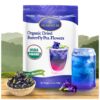 PICKNATURE Butterfly Pea Flower Tea Loose Leaf Freshly Picked from Thailand | 3.5 oz (300+ Cups) | Herbal Blue Tea Gifts | USDA Organic Organic Butterfly Pea Flower Blue Tea-1PACK 3.5 Ounce (Pack of 1) 22 71Pguj914PL