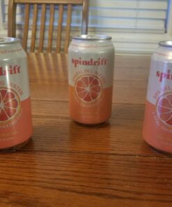 Spindrift Sparkling Water, Grapefruit Flavored, Made with Real Squeezed Fruit, (Only 15 Calories per Seltzer Water Can), 12 Fl Oz (Pack of 24) 12.00 Fl Oz (Pack of 24) 16 71PhAzDBR7L