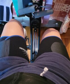 WeightLoss-Solutions Thigh Trimmer Sweat Wrap Sauna Belts to Reduce Cellulite, Thigh Fat, and Jiggly Arm Fat. Increase Heat, Sweat, and Circulation to Burn Fat, Smooth, Firm and Tone Black 20 71PhMi5T4hL