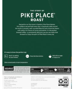 Starbucks Pike Place Roast, K-Cup Portion Pack for Keurig K-Cup Brewers, 24 K-Cups (Pack of 2) 12 71PhOKdOKL