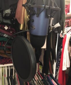 Neewer Professional Microphone Pop Filter Shield Compatible with Blue Yeti and Any Other Microphone, Dual Layered Wind Pop Screen With A Flexible 360 Degree Gooseneck Clip Stabilizing Arm Standard Packaging 41 71PhaS5squL