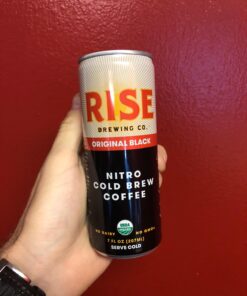 RISE Brewing Co. Original Black Nitro Cold Brew Coffee, Sugar, Vegan, Organic & Non-GMO, Low Acidity, 7 fl. oz. Cans (12 Pack) 7 Fl Oz (Pack of 12) 26 71PhkO0A9XL 2