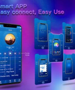 TJOY 100ft Bluetooth LED Strip Lights, Music Sync LED Lights Strip, RGB Color Changing LED Lights with Remote,Smart Phone APP Control, LED Lights for Bedroom,TV,Room DIY (APP+Remote +Mic) 28 71Phn4LvpL