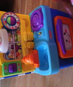 Fisher-Price Laugh & Learn Toddler Playset, Learning Kitchen with Music Lights & Bilingual Content for Baby to Toddler Pretend Play SIOC/FFP Frustration-Free Packaging 22 71PiF3f8aoL