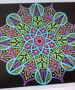Glowing Mandalas: Coloring Book for Adults Paperback 76 71PiXWnc4jL