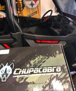 Chupacabra Offroad - Rear View/Side UTV Mirrors with SPOT Mirror - High Impact Right & Left Side Mirror Kit for 1.6" - 2" Roll Cage - RZR Can Am Yamaha Honda Arctic Cat 28 71PiXtJH1cL