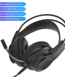 Gaming Headset,PC Headset with Noise Canceling Mic,3.5MM Gaming Headphone,USB Wired Gaming Headphone,Comfortable Earmuffs, Long Time 11 71PiiQBhh7L