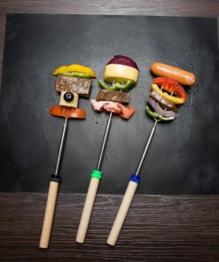 Aoocan Marshmallow Roasting Sticks, Smores Sticks for Fire Pit, Set of 8 Telescoping Rotating Smores Skewers - Hot Dog Roasting Sticks for Campfire, Camping, Bonfire and Grill Roasting Sticks set of 8 21 71Piw5O6TqL