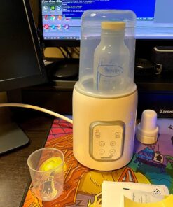 Bottle Warmer, GROWNSY 8-in-1 Fast Baby Milk Warmer with Timer for Breastmilk or Formula, Accurate Temperature Control, with Defrost, Sterili-zing, Keep, Heat Baby Food Jars Function Gray 40 71Pj9ZtCXlL