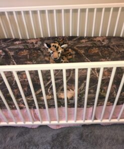 TILLYOU Pink Pleated Crib Bed Skirt for Baby Boys Girls, 100% Natural Soft Dust Ruffle, Standard Nursery Bedding Toddler Bedskirt Solid, 14" Drop Cotton 19 71PjPu44XvL