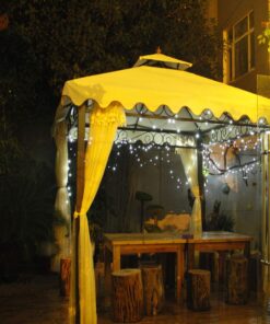 LALAPAO 2 Pack Solar String Lights 72ft 22m 200 LED 8 Modes Solar Powered Xmas Outdoor Lights Waterproof Starry Christmas Fairy Lights for Indoor Gardens Homes Wedding Holiday Party (White) White 144ft 21 71Pk89l455L