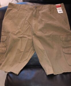 Wrangler Authentic's Men's Premium Twill Cargo Short 42 Acorn Twill 7 71PkZhVNq L