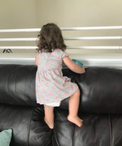 iDesign Cameo Metal Large Expandable Constant Tension Shower Rod, Bathroom Curtain Pole for Master, Guest, Kids' Bathroom, Adjustable from 50"-87", White,78672 50"-87" 22 71PkaB1ixVL