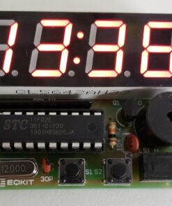 MiOYOOW 4-Digit Digital Clock Kits with PCB, DIY Alarm Clock Soldering Project Kit for Learning Electronics Soldering Practice with English Instructions 1 Pack-4 Digit Clock Kit(0.56 Inch) 75 71PlIp34G7L