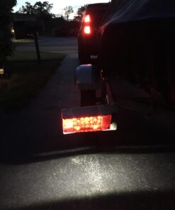 Wellmax 12V LED Trailer Lights, Submersible and Waterproof Low Profile Rectangular tail lights for RV, marine, boats, trailers 37 71Pm 7E8hxL