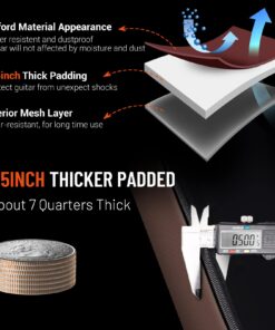 CAHAYA Guitar Bag 40 41 42 Inches 6 Pockets Guitar Case Water Resistent Oxford Cloth 0.5 Inch Extra Thick Sponge Overly Padded for Acoustic Classical Guitar with Anti-theft Pocket CY0150 29 71PmMtQttPL