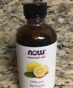 NOW Essential Oils, Lemon Oil, Cheerful Aromatherapy Scent, Cold Pressed, 100% Pure, Vegan, Child Resistant Cap, 4-Ounce 4 Fl Oz (Pack of 1) 39 71PmfU0bqbL