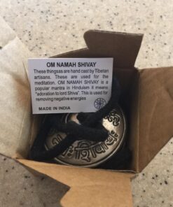 3” Tingsha Bell Cymbals Set - Om Nama Shivay Embossed Tibetan Chimes - Great for Yoga, Meditation, Spiritual, Mindfulness or Relaxation - Handmade in Nepal 23 71PnODuzBL