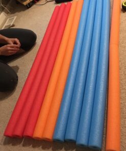 Pool Noodle, FixFind 5 Pack of 52 Inch Hollow Foam Pool Swim Noodle, Bright Foam Noodles for Swimming, Floating and Craft Projects Multi-Colored 25 71PnhDsuViL