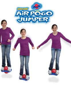 Geospace Original Air Pogo Jumper by Air Kicks - Bouncing Ball with Air Pump Red/Blue 11 71PnhJTq6 L