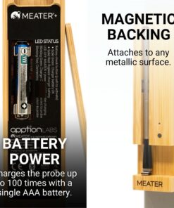 MEATER Plus: Long Range Wireless Smart Meat Thermometer with Bluetooth Booster | for BBQ, Oven, Grill, Kitchen, Smoker, Rotisserie | iOS & Android App 32 71Pnr21dgL
