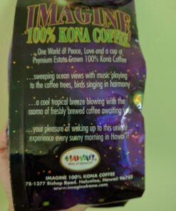 Imagine Kona Organic Coffee Beans | Arabica Kona Beans | Top Grade Air Roasted | Medium Dark Roast | Organic Whole Bean - 8oz 8 Ounce (Pack of 1) 21 71PoIAwoAYL