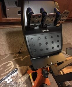 OpenWheeler GEN3 Racing Wheel Simulator Stand Cockpit Red on Black, Video Game Controller, Fits All Logitech G923, G920, Thrustmaster, Fanatec Wheels, Compatible with Xbox One, PS4, PC Platforms. 74 71PorFHeqyL