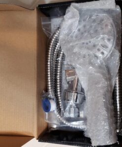 AquaDance 3316 High Pressure 6-Setting 4" Chrome Face Hand Held Head with Hose for The Ultimate Shower Experience Officially Independently Tested to Meet Strict US Quality & Performance Standards 41 71PosmCJ2fL