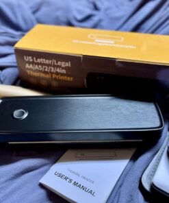 Portable Printer Wireless for Travel,Bluetooth Thermal Printer Support 8.5" X 11" US Letter &Legal, A4&A5 Thermal Paper, Inkless Printer Compatible with iOS, Android & Laptop for Office Car Home black 24 71Povrjw8GL