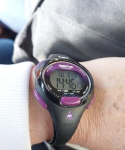 Timex Women's Ironman Essential 34mm Watch Black/Purple 20 71PowcNU9nL