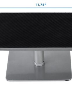 Mount-It! Adjustable Height Laptop Stand for MacBook Pro | Wide Platform Laptop & Monitor Desk Riser | Ergonomic Desk Riser Stand for MacBook and 11-15 Inch Laptops | 24-32 Inch Monitor Stand Riser 18 71Poy3gIML