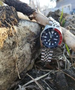 SEIKO Men's SKX009K2 Diver's Analog Automatic Stainless Steel Watch 46 71Pp6um6CYL