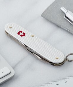 Alternative view of Victorinox Cadet Alox Swiss Army Knife, 9 Function Swiss Made Pocket Knife with Large Blade, Screwdriver, Can Opener and Wire Stripper - Silver
