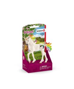 Schleich bayala, Unicorn Toys for Girls and Boys, Rainbow Unicorn Foal with Gems and Multicolor Mane, Ages 5+ 16 71PpZPIakL