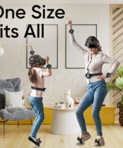 Skywin VR Tracker Belt and Strap Bundle for HTC Vive System Pucks - Adjustable Hand Straps Waist Full-Body Tracking in Virtual Reality (1 2 Straps) 1 Belt 2 Hand Strap Belt & Hand Strap 20 71PqdmRyNL