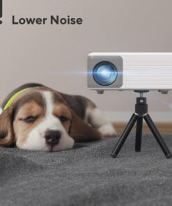 Mini Projector with WiFi and Bluetooth, 1080P Supported iPhone Projector with Projector Stand, Portable Movie Projector for Home Theater/Outdoor, Compatible with iOS/Android/Laptop/TV Stick/HDMI/PS5 Black 33 71Pr0d0KowL