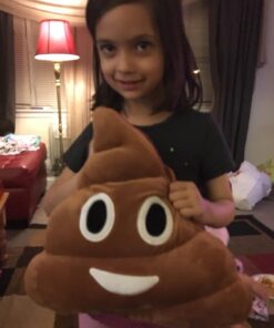 YINGGG 32cm Poop Plush Pillow Round Triangle Emotion Cushion Cute Decorative Stuffed Toy Brown Gifts for Kids and Friends 35 71Prf4krOwL