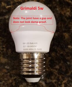 MiracleLED 604724 3-watt Refrigerator and Freezer Light, Long Life Energy Saver Bulb, Cool White, 2-Pack, Replacing Old, Hot 40W Incandescent 19 71Prw15gE1L