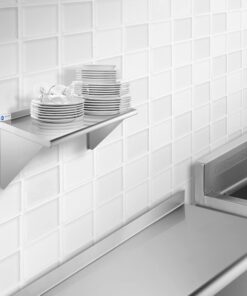 GRIDMANN 12" x 24" Stainless Steel Wall Mount Shelf with Backsplash, Commercial Grade - NSF Certified 18 Gauge Shelving for Restaurant, Kitchen, Utility Room, Garage 12" x 24" 13 71PsOjX6VHL