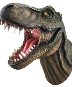 Alternative view of DWK Tyrannosaurus Rex Head Bust Large Sculpture | Dinosaur Trophy Head Animal Heads Wall Decor | Taxidermy Mounts and Wall Mounted Animal Head - 15L