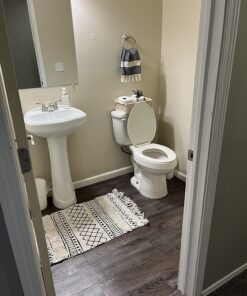 Tivoli II Self Adhesive Vinyl Floor Planks, 10 Pack - 6" x 36", Silver Spruce - Peel & Stick, DIY Flooring - Natural Wood Grain Feel for Kitchen, Dining Room & Bedrooms by Achim Home Decor Wood look 10 Planks 46 71PttNxN7eL