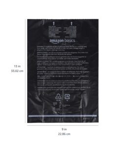 Amazon Basics Standard Dog Poop Bags With Dispenser and Leash Clip, Unscented, 300 Count, 20 Pack of 15, Black, 13 Inch x 9 Inch 15 Count (Pack of 20) 20 71PuEAP9C4L 1